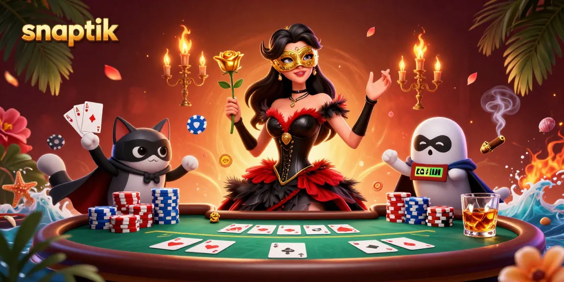 Download TikTok videos seamlessly with Snaptik, featuring vibrant gambling themes and rich visuals.