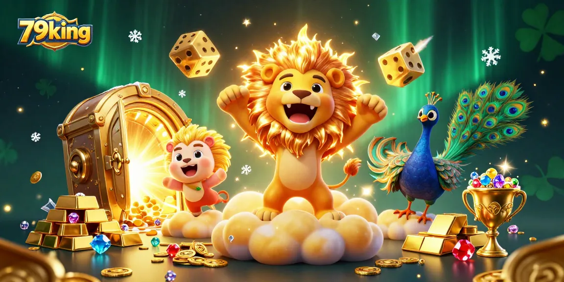 Experience thrilling wins with 79king in this vibrant, dynamic casino adventure scene.