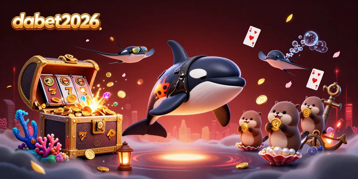Experience dabet2026 with a colorful and dynamic 3D underwater casino theme featuring characters and rich game elements.