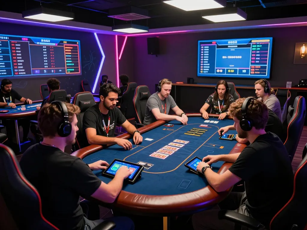 KADAL 778 players engaging in high-stakes poker gameplay during a digital tournament.