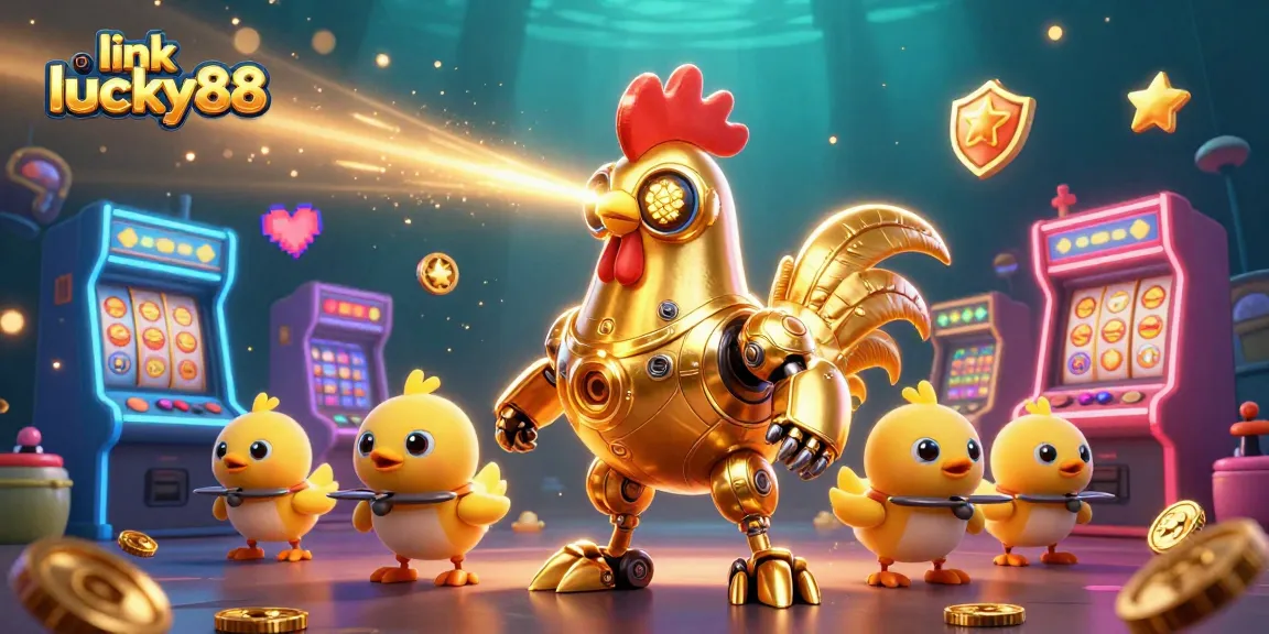 Experience the thrill of winning with link lucky88 in a vibrant 3D casino gaming scene.