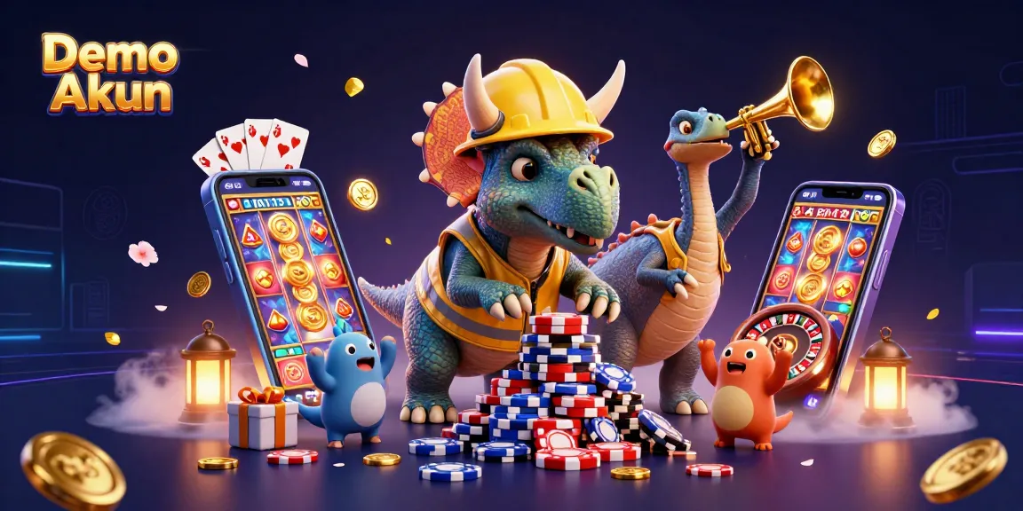 Engage with Demo Akun for thrilling casino experiences in this dynamic 3D illustration.