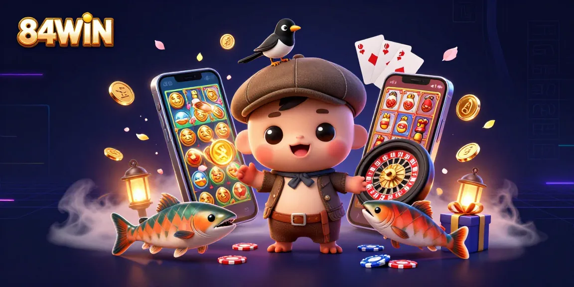 84WIN offers thrilling casino excitement with vibrant characters and engaging gameplay elements.