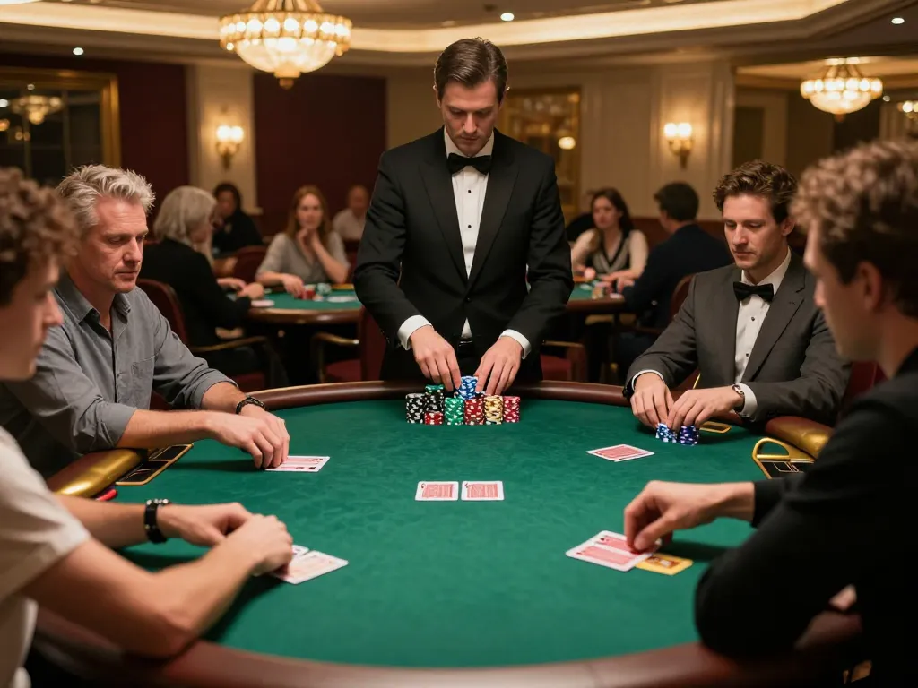 Players engaged in high-stakes poker at SC88SEO casino with luxurious ambiance and exciting gameplay.