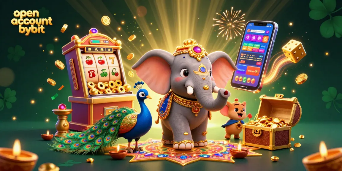 Join the crypto excitement and open an account bybit while enjoying vibrant casino-themed imagery.