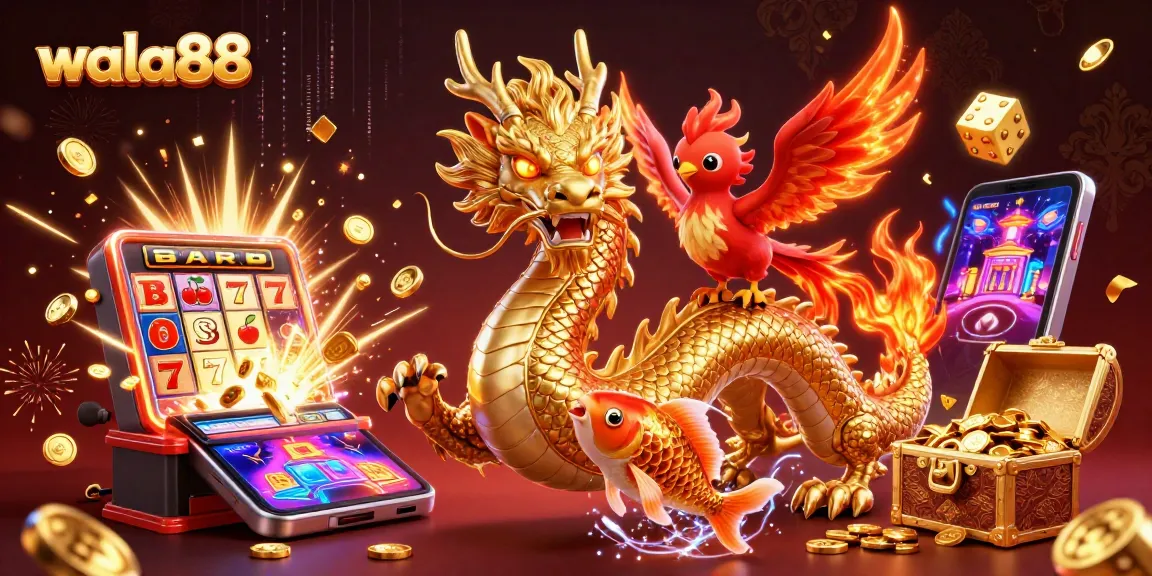Experience thrilling cockfighting action now with wala88 amidst coins and excitement!