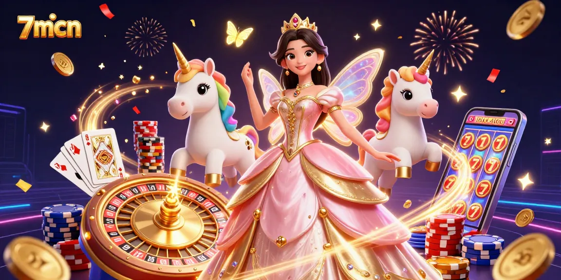 Engage with the captivating world of 7mcn, featuring 3D fantasy elements and dynamic gambling themes.