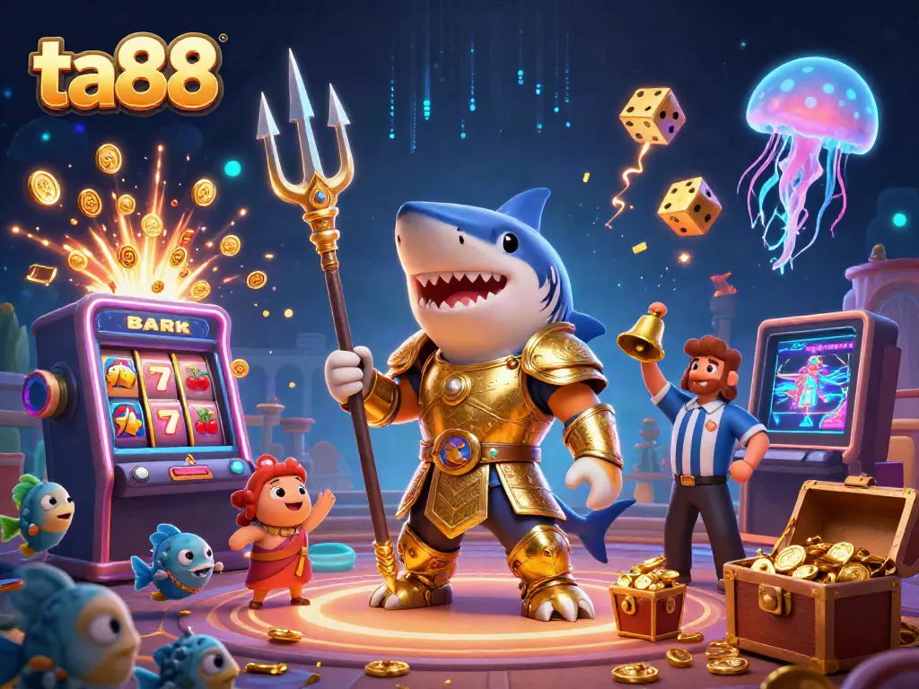 Spark exciting gaming moments at ta88 with a vibrant underwater casino scene bursting with jackpots.
