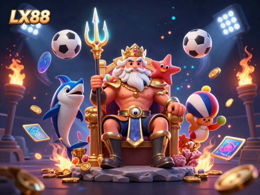 Experience the exciting world of LX88 with animated characters and vibrant betting elements.