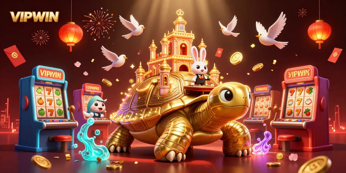 Experience thrilling wins at VIPWIN with a giant tortoise casino and lively rabbit dealer.