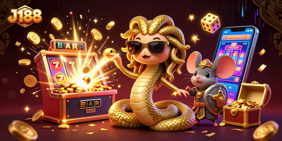 Experience thrilling J188 gameplay with Medusa, a warrior mouse, and jackpot excitement!