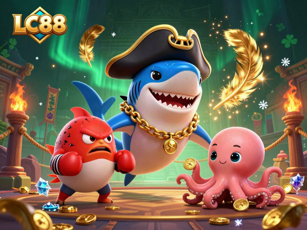 Engage with thrilling gameplay at LC88 with captivating characters and vibrant casino elements.