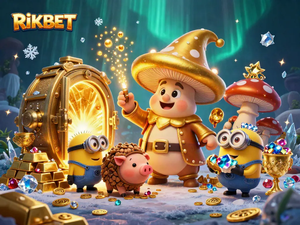 Experience thrilling games at RIKBET with a magical golden mushroom wizard and treasures galore.