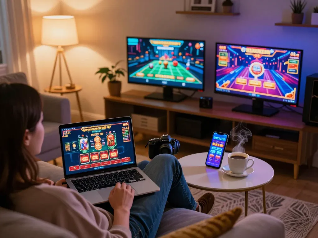 Engaging with MPOID Alternative from a cozy home gaming setup during online poker session.