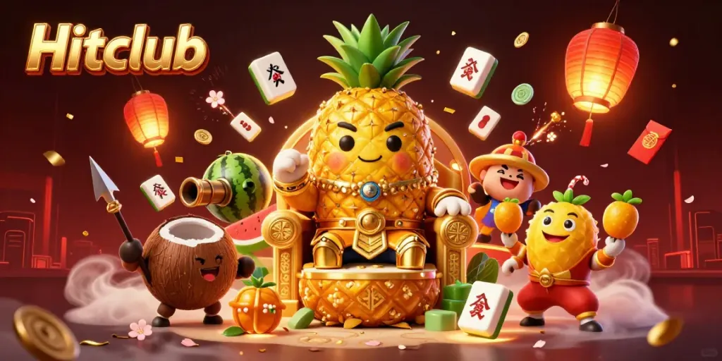 Experience thrilling gameplay at Hitclub with our vibrant beach casino scene featuring engaging characters and festive elements.