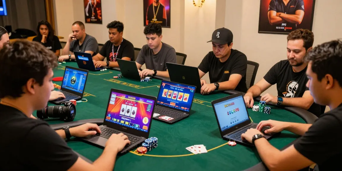 Experience Game Poker Uang Asli Dominobet in an exciting online gaming environment with players engaged in competitive action.