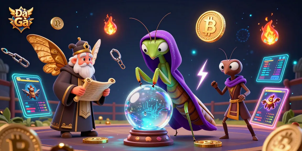 Engage in thrilling Đá Gà action with a unique fortune teller and vibrant elements.