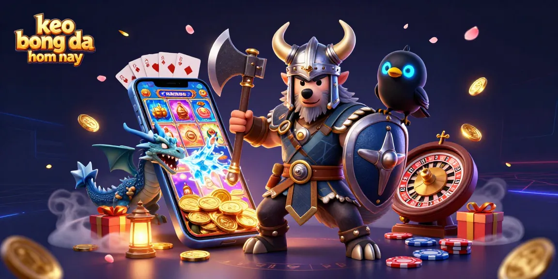 Engage with keo bong da hom nay in a vibrant 3D casino scene filled with action!