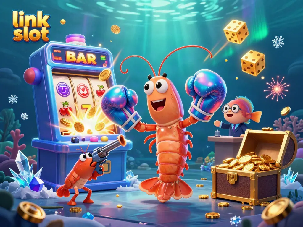 Experience the thrill of the link slot as vibrant gaming elements burst with action and energy.